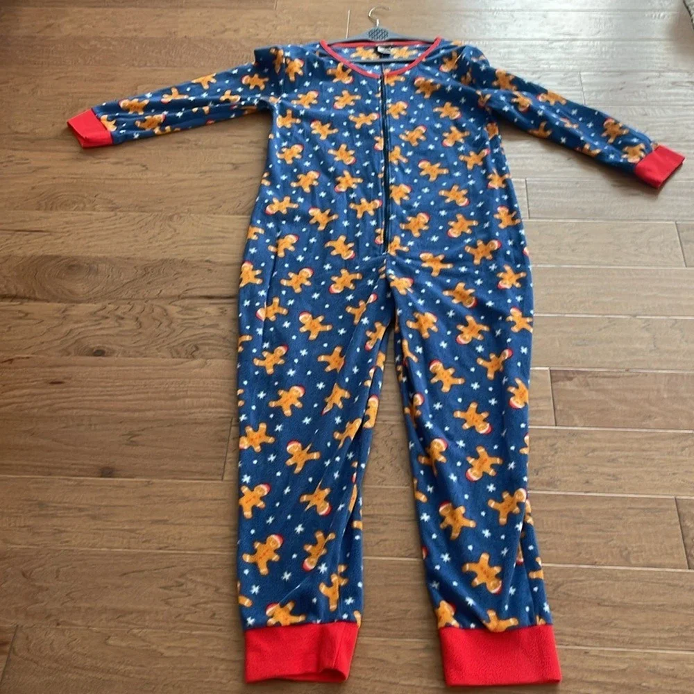 Jammies‎ by Hip Style Gingerbread Holiday Christmas Onesie Pajamas L